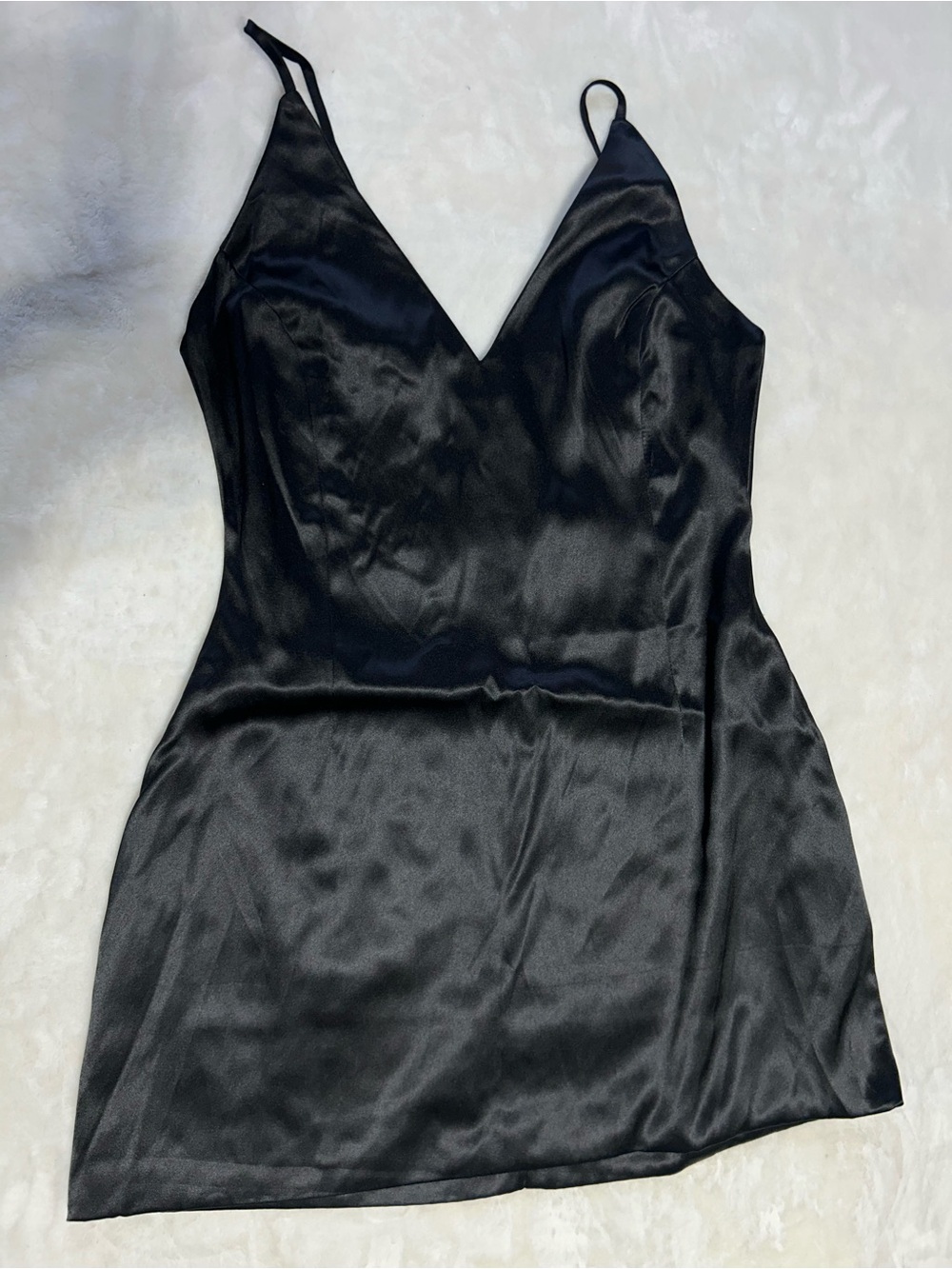 Satin Black Dress